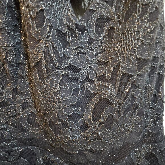 B. Darlin Halter Lace Cutout Dress With Sparkle Accents Size 15/16 Polyester Spa - Picture 10 of 12